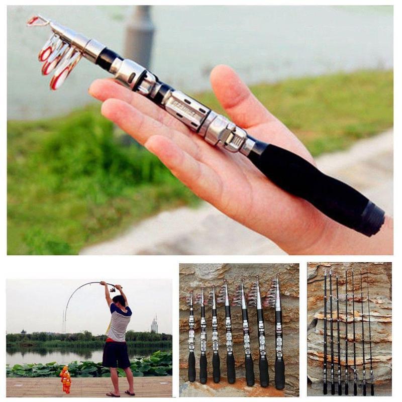 Fishing Boat Fiberglass - 1.0m 슈퍼 하드 미니 텔레스코픽 낚싯대,
