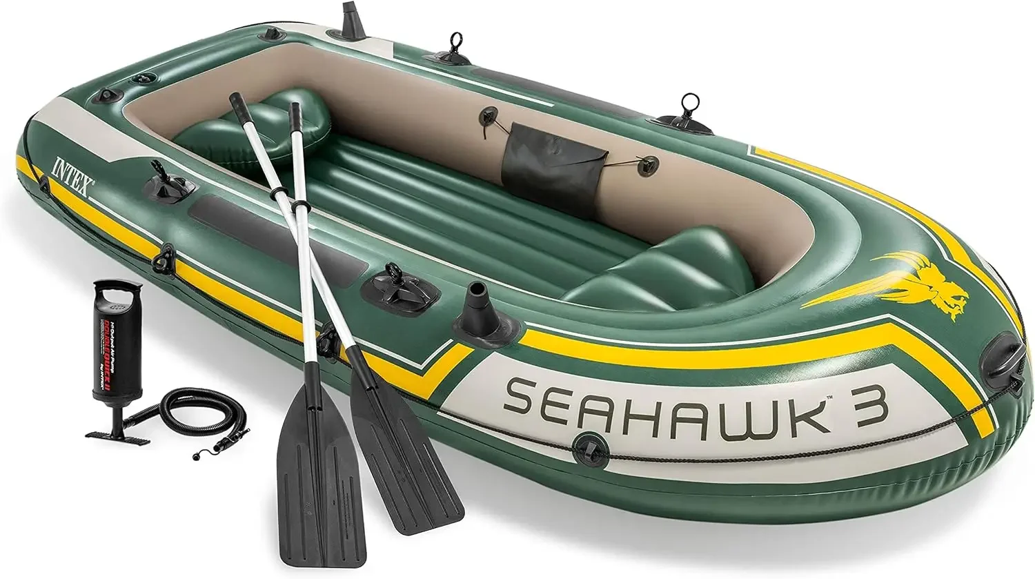 INTEX 66332EP 시호크 2인용 팽창식 보트 세 - Fishing Boat Aluminum 리뷰 및 가격