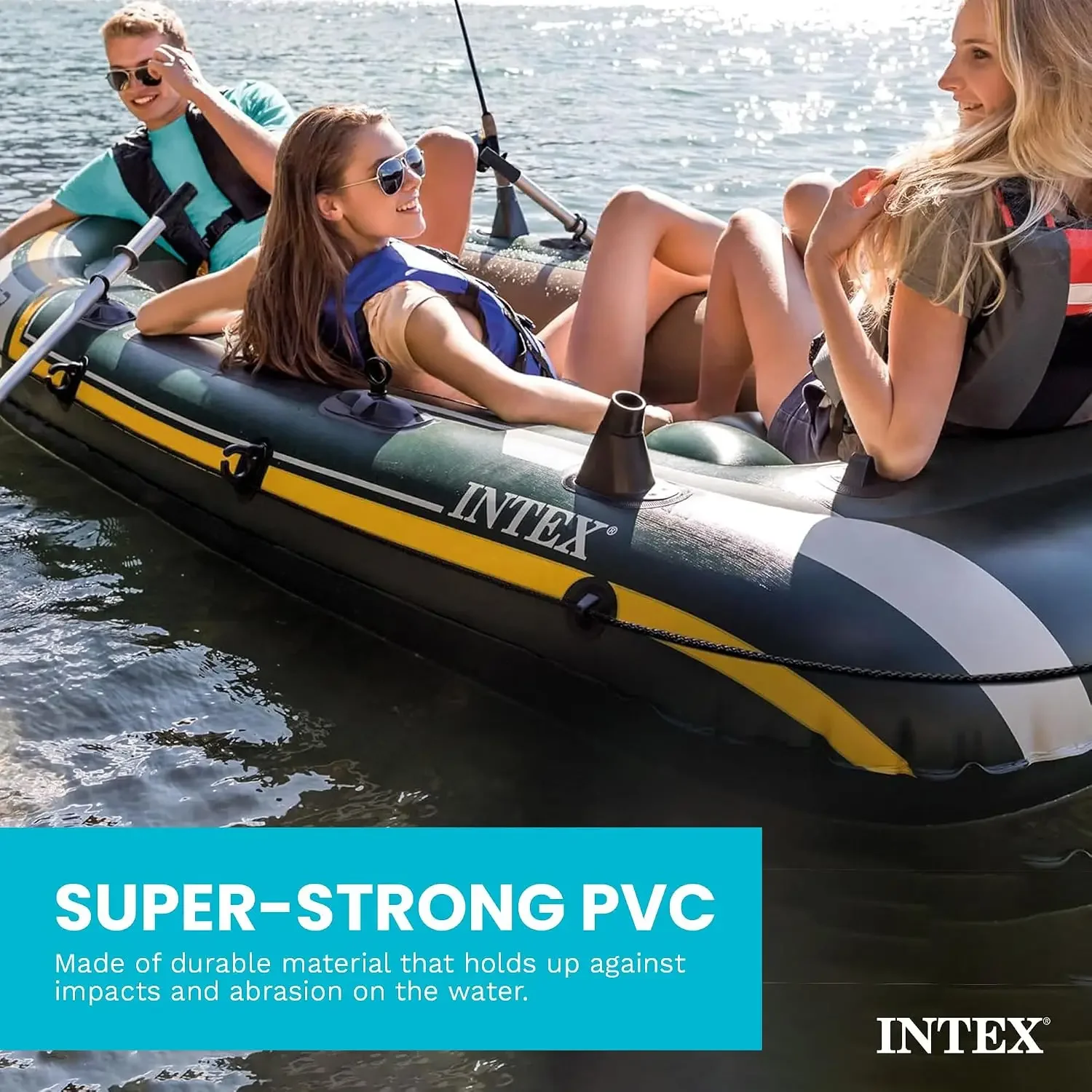INTEX 66332EP 시호크 2인용 팽창식 보트 세 - Fishing Boat Aluminum 리뷰 및 가격